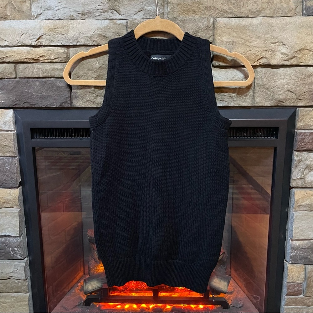 Catherine Malandrino Black Crewneck Sweater‎